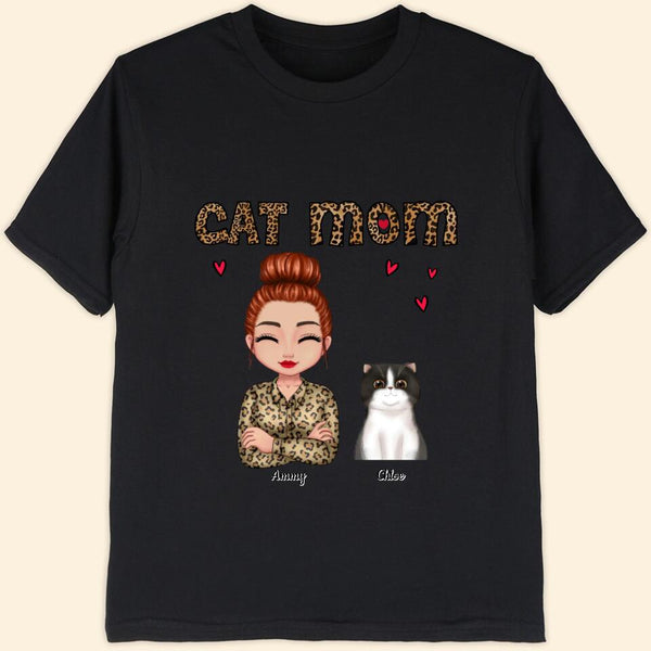 Personalized Cats Mom T Shirt Personalized Shirt For Women Smile Woman With Cats