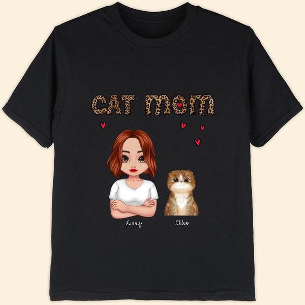 Personalized Cats Mom T Shirt Personalized Shirts For Women