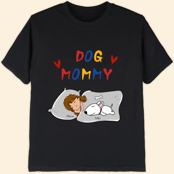 Personalized Dog Mommy T Shirt Customized Dog Daddy Shirts