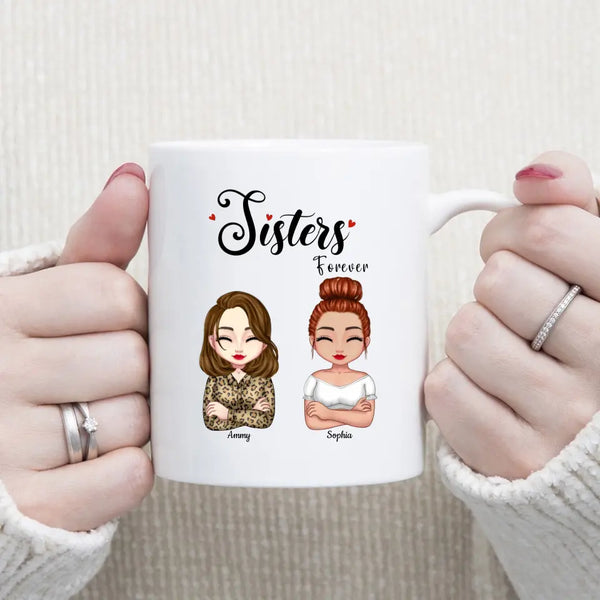 Sisters Forever Mugs Personalized Birthday Mug Gift For Sister From Sister